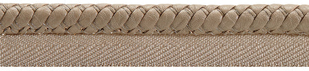 Hallis Highland Faux Leather Flanged Cord Trimming Biscuit