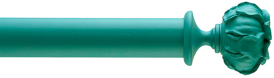 Byron Floral Neon 35mm 45mm Pole Turquoise Peony