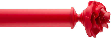 Byron Floral Neon 45mm 55mm Pole Red Rose