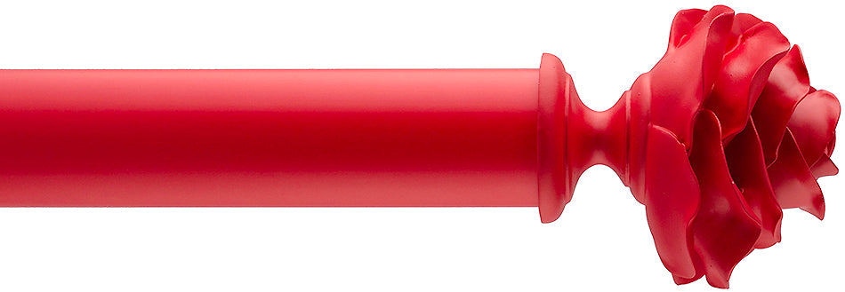 Byron Floral Neon 45mm 55mm Pole Red Rose