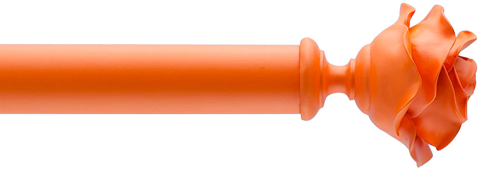 Byron Floral Neon 45mm 55mm Pole Orange Rose