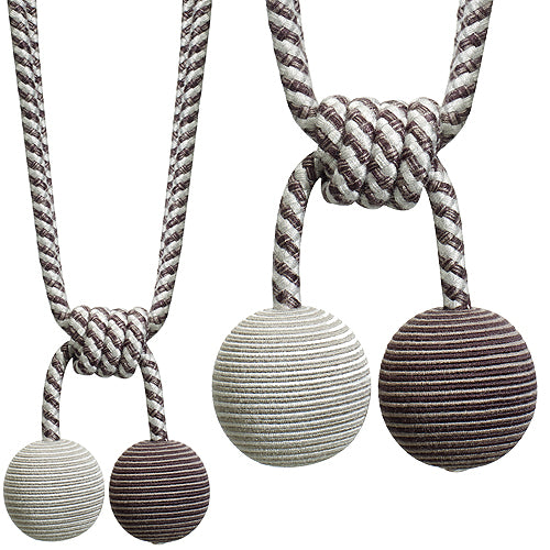 Hallis Jazz Ball Rope Tieback Grey