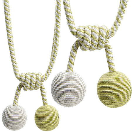 Hallis Jazz Ball Rope Tieback Lime Green