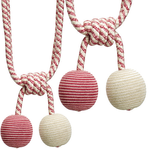 Hallis Jazz Ball Rope Tieback Pink Cream