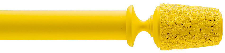 Byron Floral Neon 35mm 45mm Pole Yellow Daisy