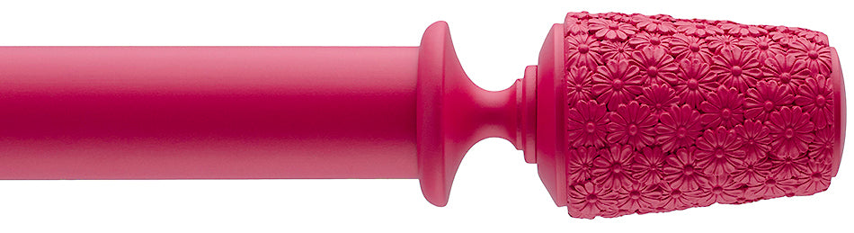 Byron Floral Neon 35mm 45mm Pole Raspberry Daisy