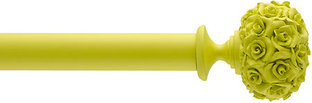 Byron Floral Neon 35mm 45mm 55mm Pole Lime Green Posy