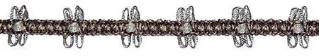 Hallis Jazz Ribbon Braid Trimming Grey