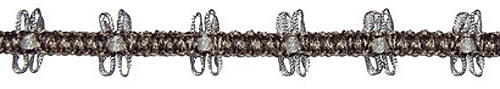 Hallis Jazz Ribbon Braid Trimming Grey