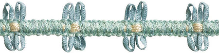 Hallis Jazz Ribbon Braid Trimming Aqua Linen