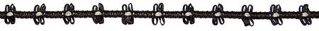 Hallis Jazz Ribbon Braid Trimming Black Cream