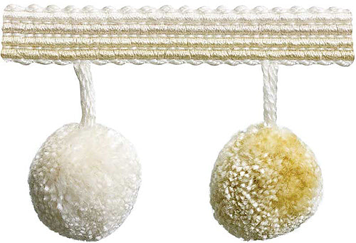 Hallis Jazz Pom Pom Tassel Trimming Cream