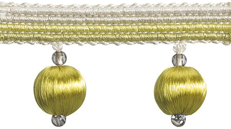 Hallis Jazz Small Ball Tassel Trimming Lime Cream