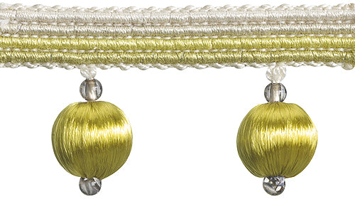 Hallis Jazz Small Ball Tassel Trimming Lime Cream