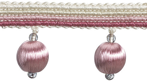 Hallis Jazz Small Ball Tassel Trimming Pink Cream