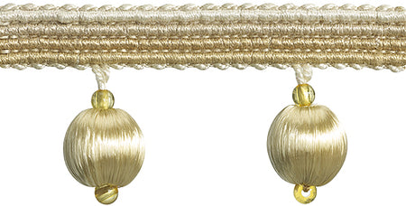 Hallis Jazz Small Ball Tassel Trimming Soft Gold
