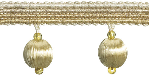 Hallis Jazz Small Ball Tassel Trimming Soft Gold