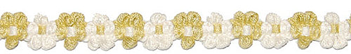 Hallis Jazz Applique Braid Trimming Lime Cream