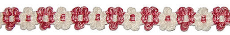 Hallis Jazz Applique Braid Trimming Pink Cream
