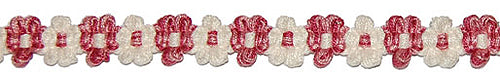 Hallis Jazz Applique Braid Trimming Pink Cream