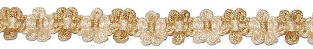 Hallis Jazz Applique Braid Trimming Soft Gold