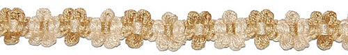 Hallis Jazz Applique Braid Trimming Soft Gold