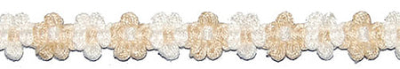 Hallis Jazz Applique Braid Trimming Cream