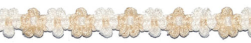 Hallis Jazz Applique Braid Trimming Cream