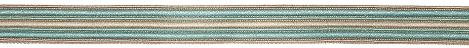 Hallis Jazz Wide Braid Trimming Aqua Linen