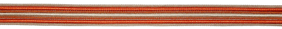 Hallis Jazz Wide Braid Trimming Orange Linen