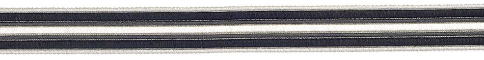 Hallis Jazz Wide Braid Trimming Black Cream