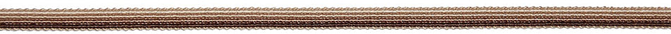 Hallis Jazz Narrow Braid Trimming Brown Linen