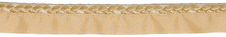 Hallis Jazz Plaited Flanged Cord Trimming Soft Gold