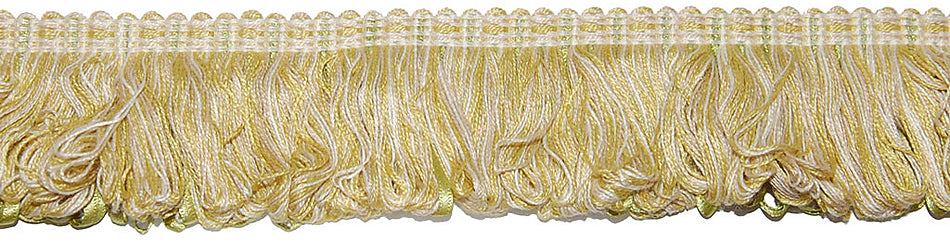 Hallis Jazz Ribbon Fringe Trimming Lime Cream