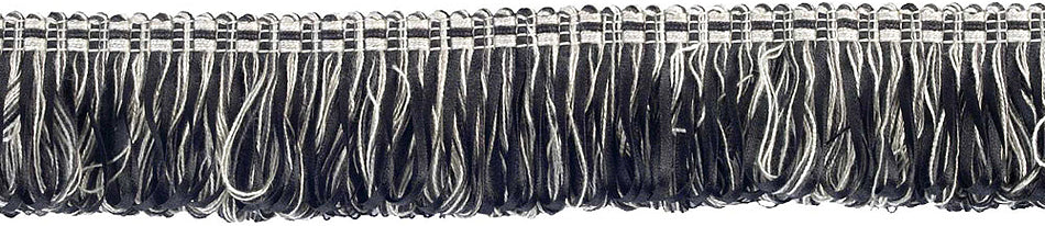 Hallis Jazz Ribbon Fringe Trimming Black Cream