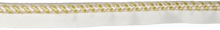 Hallis Jazz Spiral Flanged Cord Trimming Lime Cream