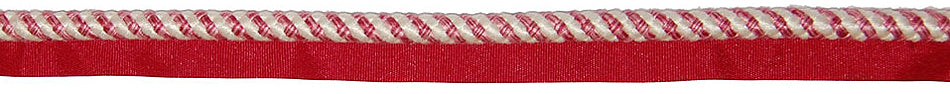 Hallis Jazz Spiral Flanged Cord Trimming Pink Cream