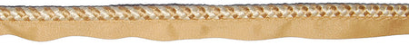 Hallis Jazz Spiral Flanged Cord Trimming Soft Gold