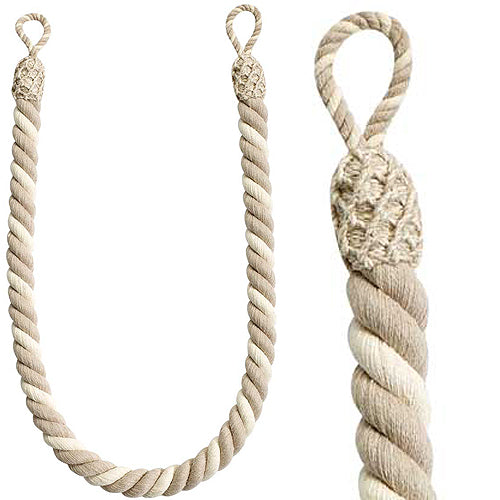 Hallis Naturals Rope Curtain Embrace, Natural/Linen