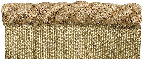 Hallis Naturals Flanged Cord Curtain Trimming, Jute