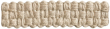 Hallis Naturals Braid Curtain Trimming, Linen