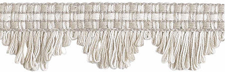 Hallis Naturals Fan Edge Curtain Trimming, Natural/Linen