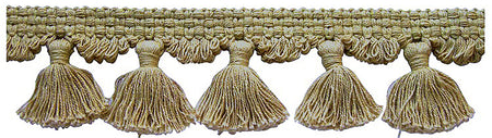 Hallis Naturals Tassel Fringe Curtain Trimming, Jute