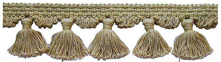 Hallis Naturals Tassel Fringe Curtain Trimming, Jute
