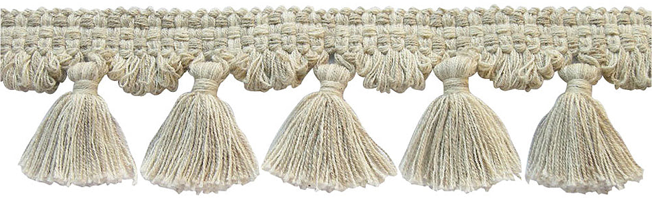 Hallis Naturals Tassel Fringe Curtain Trimming, Natural/Linen