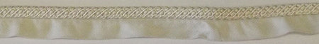 Hallis Opus Flanged Cord Trimming, Pearl