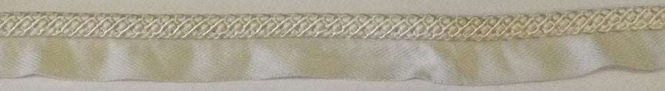 Hallis Opus Flanged Cord Trimming, Pearl