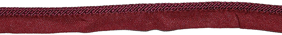 Hallis Opus Flanged Cord Trimming, Damson