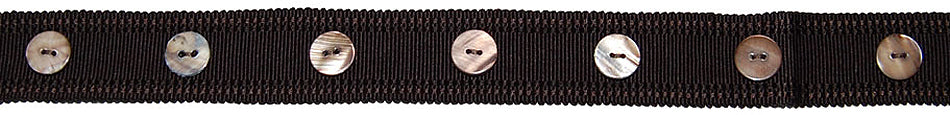 Hallis Opus Wide Button Braid Trimming, Black