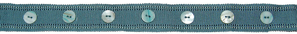 Hallis Opus Wide Button Braid Trimming, Peacock